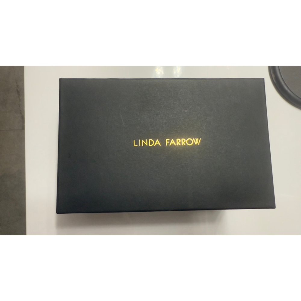 Unisex Linda Farrow Optical Glasses Black/Gold One Size LFL562 optical - Picture 12 of 14